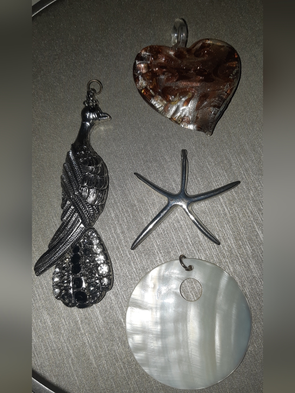 Lot Of 4 Pendant Necklace Charms